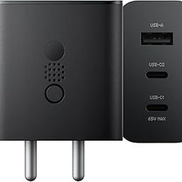 65W 3-Port GaN Fast Wall Charger | USB Type-C & A Adapter Compatible for CMF Phone 1/2, Nothing Phone 3a/ 3a Pro/Nothing Phone 2A/ 2a Plus/Phone 2/Phone1/Buds/Ear Stick (Black)-image-9