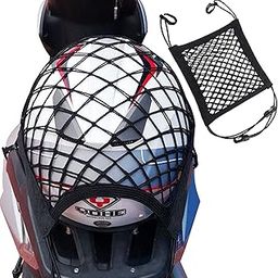 Careflection Motorcycle Cargo Net - Luggage Strap Rack Expansion Organizer Net for Cargo Helmet Net - Suitable for Motorcycle Bike Trailer-picture-3