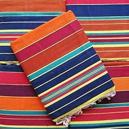 Striped Carpet (Multicolour, Cotton, 89 X 55 Inches), Large Rectangle-17