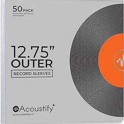 Acoustify Antistatic & Acid Free Outer Sleeves Vinyl Records, Pack of 50, Clear, 3 mil, 12.75" x 12.75" for 12" LPs Single and Foldable.-image-16