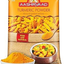 Aashirvaad Turmeric Powder, 100g, Natural Golden Turmeric Powder with No Added Flavours and Colours-picture-27