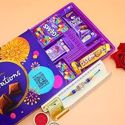 Jaipur Ace Rakhi With Chocolate Celebration Box Combo Pack, RakshaBandhan Rakhi Gift Hamper for Brother/Bro with Greeting Card (Rakhi + Celebration Hamper)-image-14