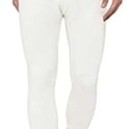 Men's Slim Plain Winter Thermal Lower Bottom Body Warmer Off-White-image-74