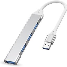 WeFly USB Hub, 4-Port USB 3.0 Hub USB Divider, Aluminum Housing, 4-Port Data Hub USB Hub, Data Hub for iMac Pro, Mac/Book Air, Mac Mini/Pro, Sur/face Pro, Notebook PC, Laptop, USB Flash Drives, Mobile-1