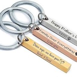 Personalized Custom Name Keychain, Stainless Steel Key Chain, Customized Gift Keychain for Mom, Dad, Couple, Boyfriend,Diwali gift, Valentine day gift-picture-42