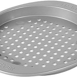 Meyer Bakemaster Carbon Steel Nonstick Pizza Crisper | Baking Tray Big | Pizza Tray for Oven | Round Shape Pan | Pizza Baking Sheet Oven Tray, Grey, 28 cm-image-16