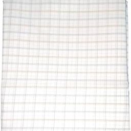 Unstitched Cotton Shirt for Men | Soft & Breathable Material | Ideal for Tailoring Formal & Casual Wear | Skin-Friendly | Perfect for Office | Cotton for Gents (White Cheked with Brown and Grey Line)-image-59