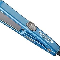 BaBylissPRO Corded Electric BABNT3050 Nano Titanium Hair Iron, Blue-image-34