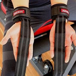 LOOM TREE® Weight Lifting Bar Straps Gym Bodybuilding Wrist Support Wraps Bandage Black | Outdoor Sports | Camping & Hiking | Hiking Gear | Other Hiking Gear-image-71