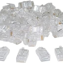 SHOPEE Branded Professional Quality RJ45 Module Plugs Pack of 50,Gold-image-2