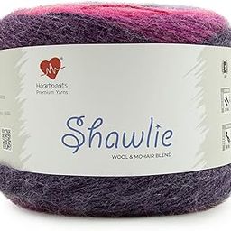 Heartbeats Shawlie is A Premium Tri Blend of Mohair,Wool&Acrylic. Pack of 1 Ball-150Gm. (Shl007), Multicolour-picture-15