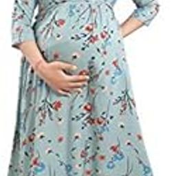 Mamma's Women's A-Line Knee Length Maternity Dress-image-13