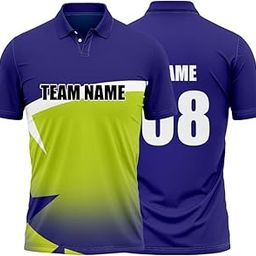 Cricket Polo Collar Sports Jersey for Men with Team Name, Name and Number Printed | Cricket t Shirts for Men Printed with Name | Cricket Jersey with My Name | DOdr1008-C01242023-C-POLO-4-image-23