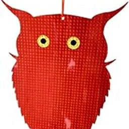 SHIPLORD® Reflective Owl Decoy Birds Repellent Scarecrow Bird Deterrent with Bells-28