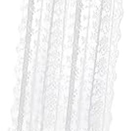 VELURA Transparent Lace Curtain Decor Privacy Elegant White for Bathroom Patio Yard 150 cmx200 cm|1 Women Knitted Shorts Set|Curtains, Drapes & Valances| Window Treatments & Hardware-image-15