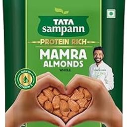 Tata Sampann Mamra Almonds (Whole)/Badam (Whole), Rich in Vitamin E, Protein, Magnesium, and Source of Zinc, Phosphorus, Dietary Fibre, Chef Ranveer Brar’s Choice, 200g-image-56