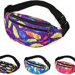 Waist Bag Pouch for Men & Women for Travel Outdoor Sports Walking Running Cycling Holds Water Bottle (Violet)-image-108