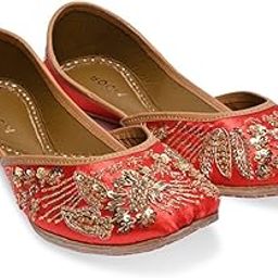 by Regal Women Embroidered Jutties-image-36