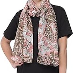 Pure Silk Multicolor Printed Scarf Stole 3SILPIG37-image-40