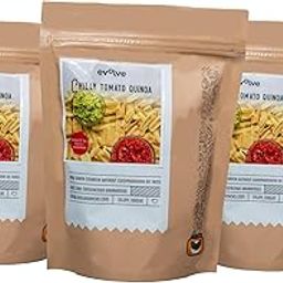 Evolve Quinoa Chips Healthy Snacks for Kids, Adults | Gluten Free, High Protein, Rich in Fiber, Energy Boosting, Preservative Free, Chilli Tomato Flavor - 100g Pack of 3-image-102