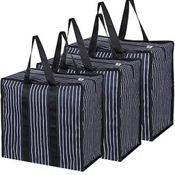 Hand Duffel Bag/Hand Duffel Bag - Combo of 3 Sizes (Larg, Medium, Small)- [150L,140L,120L]-Multipurpose Large Big Heavy Duty Storage Organizer for Travelling and Storage Purpose-Black-image-29