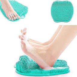 Kixre Best Shower Foot Massager Manual Mat with Non-Slip Suction Cups- Cleans, Smooths, Exfoliates & Massages Your Feet Without Bending, Foot Circulation & Soothes Tired Feet -12x12Inch Larger Size-picture-17