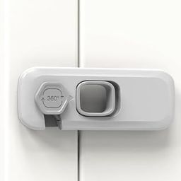 EULTUR Cabinet Locks for Child Safety – Baby Proofing Cabinet Lock with Durable ABS Material – No-Drill Latch Fits Most Cabinets & Drawers – Childproof Safety Locks for Kids & Toddlers-image-86