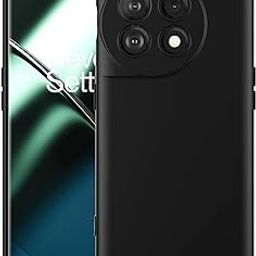 HYPER® Compitable with OnePlus 11R 5G, [Bumper] with Anti Dust Plugs Shockproof Slim Back Cover Case for Compitable with OnePlus 11R 5G -Black-picture-0