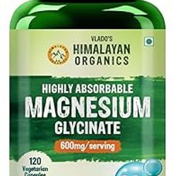 Vlado's Himalayan Organics Highly Absorbable Magnesium Glycinate | Support Overall Nerve And Muscle Health | Strong Bones For Men & Women - 120 Vegetable Capsules-25