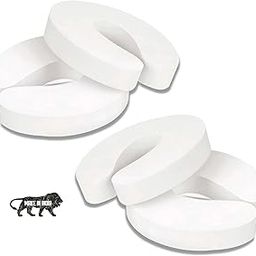 KidDough Baby Proofing Finger Pinch Door Guard for Kids Safety - Pack of 4 White C-Shape Door Stopper Guard, for Accidental Door Lock & Slamming Door Protection for Child, Babies & Pet Safety-image-18