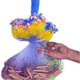 2 FINFGER 45mm GILLNET, Height- 3.5feet UP Lenght- 40feet, Down Lenght- 50feet, Strong Nylon Thread, Foam FLOTERS for FLOTING ON Water, Heavy MUD Sinker.-image-70
