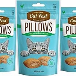 Barkbutler x Catfest Pillows Chicken Creamy Filling,Cat Treats Combo Pack-30gx3|100% Natural|0% Artificial Flavor,Color or Preservative|for All Cat&Kitten Breeds-image-24