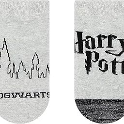 x Harry Potter Logo & Hogwarts Castle Lowcut Ankle socks for Women Made with Cotton and Spandex- Grey (Pack of 2)-15
