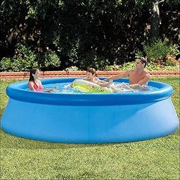 jilani above ground inflatable swimming pool family pool 12ft x 30-Blue-picture-17