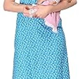 Cotton Feeding Nighty in Mix Cotton with 2 Side Zips for Baby Feeding Purpose & Neck Buttons for Comfortable Wearing Mix Cotton Feeding Nighty with Zip,Maternity Nighty for Women Pack of 1-5