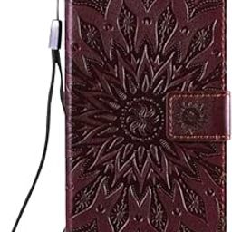 TROUNCE Queen Faux Leather Flip Case Cover with Card Cash Holder Wallet Case | Magnetic Lock Mobile Cover |Back Case - Brown for Samsung Galaxy A14 5G-picture-20