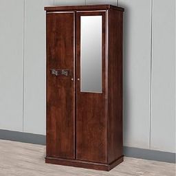 Royaloak Texas American Wooden 2 Door Wardrobe 2 Door | Solid Wood Cupboard | Long Length Mirror | Doors with Safety Lock | Adjustable Shelf | Soft Closing Hinges | Telescopic Channel-image-39