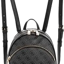 guess Women's Charcoal Printed Backpack| Ladies Purse Handbags | Gift For Ladies-picture-1