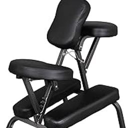 ZENY Massage Chair Portable, Tattoo Chair, 4 in Thick Foam Therapy Chair, Adjustable Spa Salon Folding Massage Chair with Face Cradle for Client, with Carring Bag-image-2