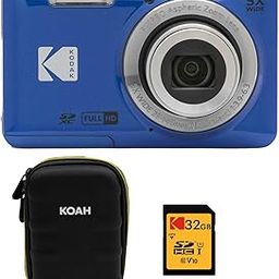 KODAK PIXPRO Friendly Zoom FZ55-BL 16MP Digital Camera with 5X Optical Zoom 28mm Wide Angle and 2.7" LCD Screen (Blue) Bundle with Protective Case, 32GB Memory Card (3 Items)-image-23
