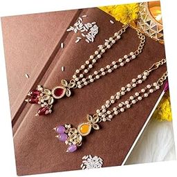 Designer Pearl Hanging Lumba Bracelet For Bhabhi/Sister (R111Pu-Q-Co) (Set Of 2)-image-51