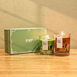 Rad Living Iced Matcha and Cold Brew Candle - 200gm Each | Gift Box Clear Glass Luxury Scented with | Gift for Him, Her, Girlfriend, Boyfriend, BFF, Birthday Gifts, Sisters, Friendship Gifts-image-13