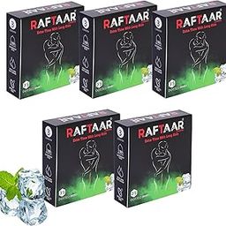 RAFTAAR Coolmint Flavoured Extra Dotted Pleasure Condoms 3 count each Pack of 3 total 9 condoms for Men (5)-image-69
