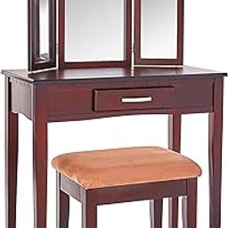 FRENCHI FURNITURE Home Furnishing 2 Piece Home Furnishing Stool Set & Vanity-27
