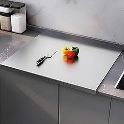 Bettersello Stainless Steel Chopping Board for Kitchen | Large 41x31 cm Rust-Free Cutting Board | | Heavy Duty Metal Surface for Vegetables, Fruits & Meat-24