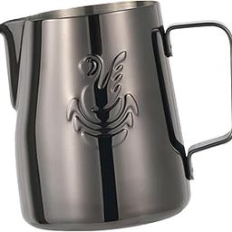 UJEAVETTE Espresso Milk Frothing Pitcher for Latte Art Chai Cappuccino Hot Chocolate Black-picture-17