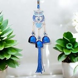 Decorative Owl Suncatcher with Rainbow Crystals & Evil Eye – Feng Shui Hanging for Protection & Positive Energy-image-46