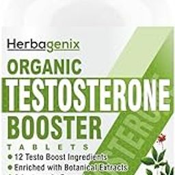 Testosterone Booster With Tribulus, Ashwagandha Tablet, Safed Musli, Ginseng To Support (Testo) T-Level Boost, Stamina, Gym, Pre-Workout & Energy Supplement For Men-60 Tablets (Pack 1)-100