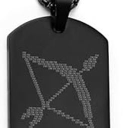 Ram Baan Locket Pendant with Chain | Lord Ram Baan Spiritual Locket Micro-carved Tag Stainless Steel | Unisex Religious Pendant | Divine Protection Jewelry (Black)-image-98