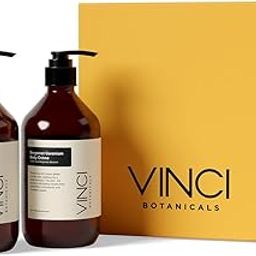 Vinci Botanicals Bergamot Geranium Luxury Bath & Body Set | Body Cleanser & Cream | Pack of 2 | For Men and Women | Premium Gift Packaging | 100% Vegan | 500 ml Each-17